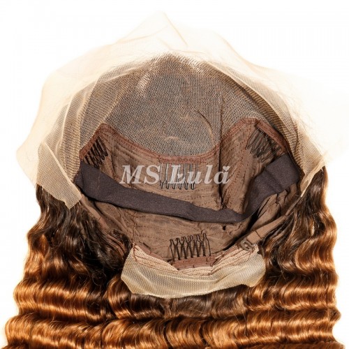 #1B/30 Color 13x4 Deep Wave Lace Front Wigs | Human Hair Wig | Lace Front